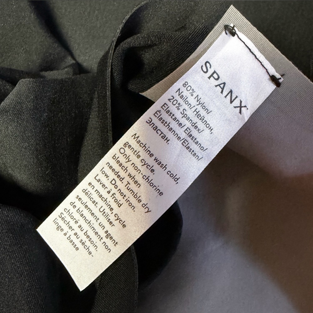 NEW SPANX Sculpt OnCore Open Bust Mid Thigh Bodysuit Black Shapewear Size 3X - Picture 13 of 15